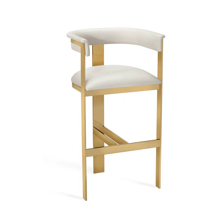 Darcy Upholstered Counter Stool with Metal Frame