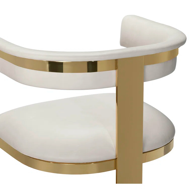 Darcy Upholstered Counter Stool with Metal Frame