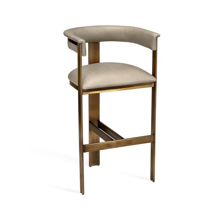 Darcy Upholstered Counter Stool with Metal Frame