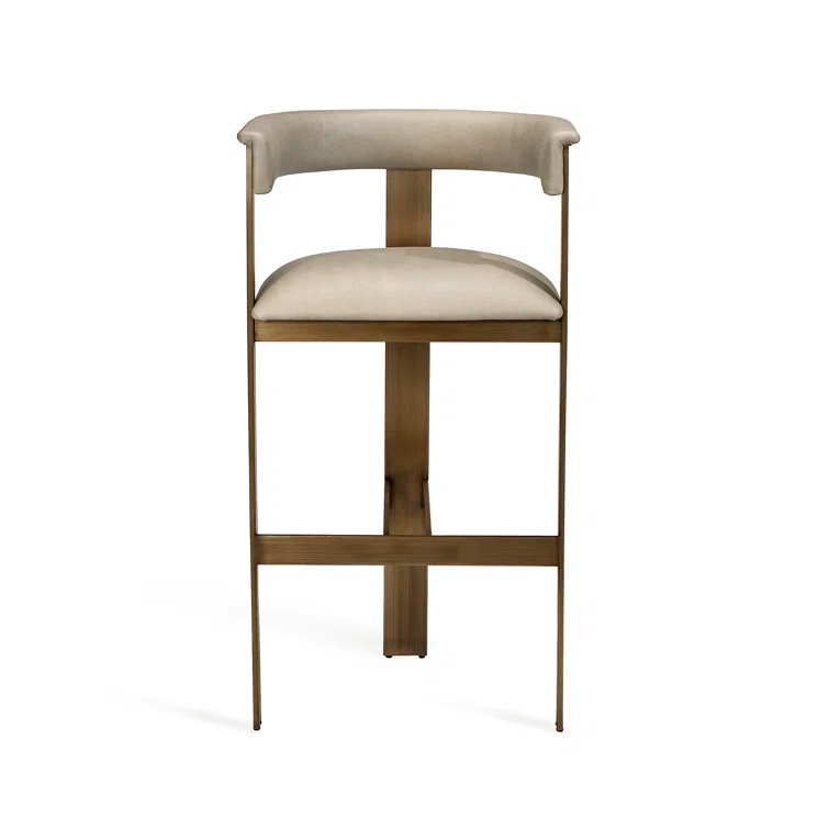 Darcy Upholstered Counter Stool with Metal Frame