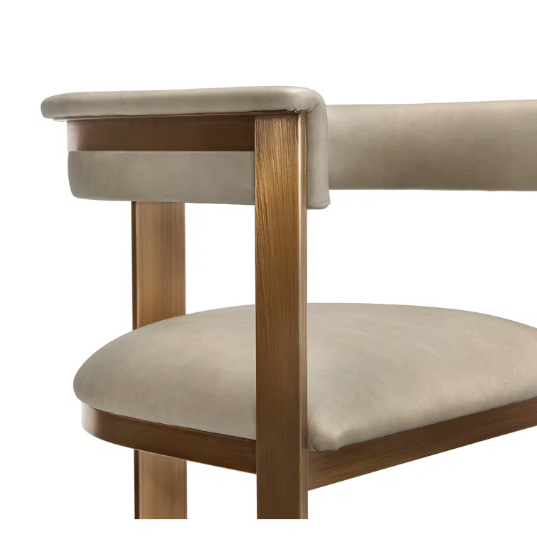 Darcy Upholstered Counter Stool with Metal Frame