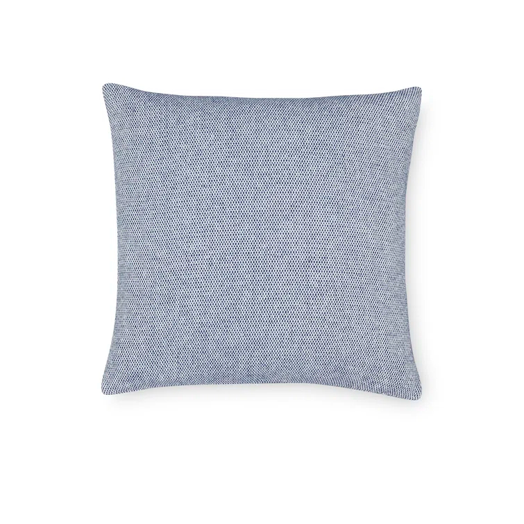 Navy Cotton Basket Weave Square Pillow 22" x 22"