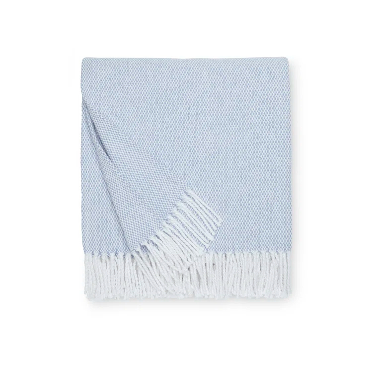 Terzo Ocean Fringed Cotton Throw Blanket 51" x 71"