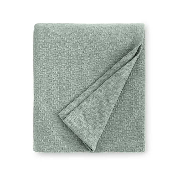 Seagreen Corino Lightweight Cotton Queen/Full Blanket