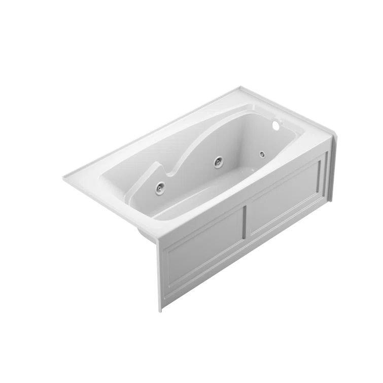 Cetra® 60" x 32" Alcove Whirlpool Acrylic Bathtub