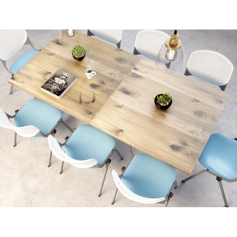 Urban Loft Square Solid Wood Breakroom Table