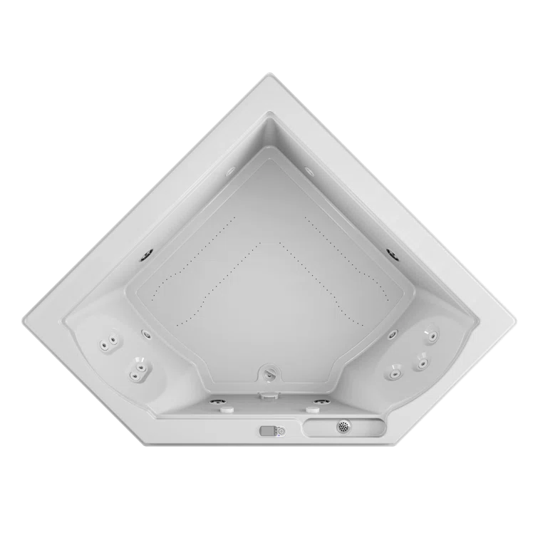 Fuzion® 65.75" Corner Acrylic Combination Bathtub