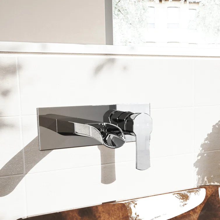 Cornelius 3" H Single Handle WaterSense Wall Mount Bathroom Faucet
