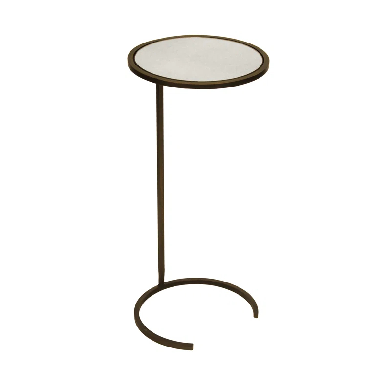 Monaco Mirrored Glass Top End Table