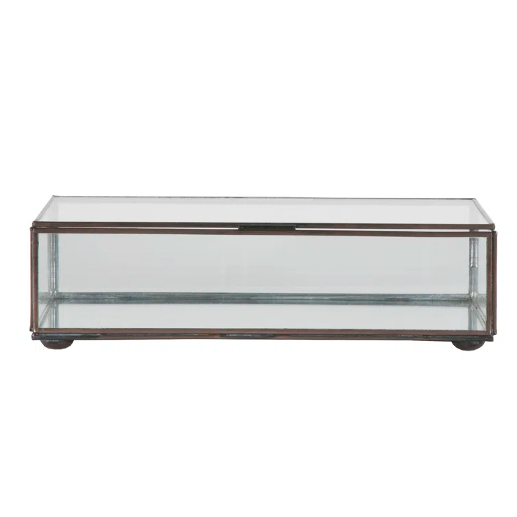 Worlds Away Box Glass Decorative Box