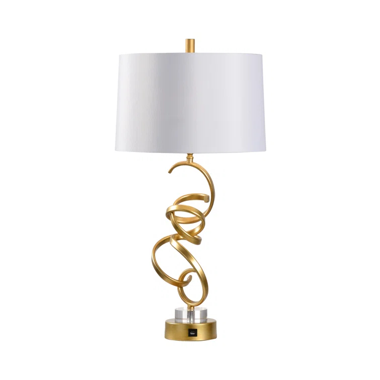 Chelsea House Swirl Metal Table Lamp