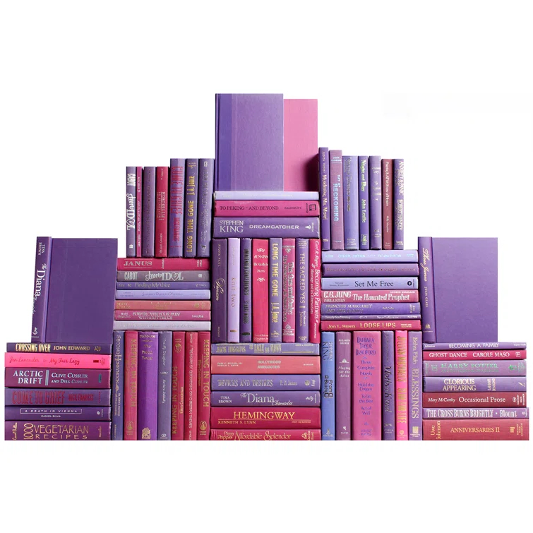 Booth & Williams Modern Berry Book Wall