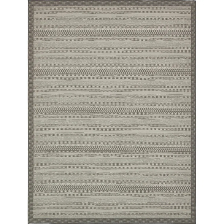 McLellen Striped Indoor / Outdoor Rug