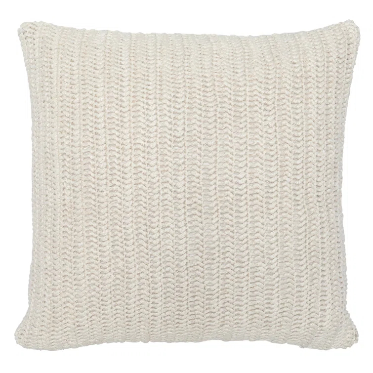 Nadida Pillow - Ivory / 22" x 22"