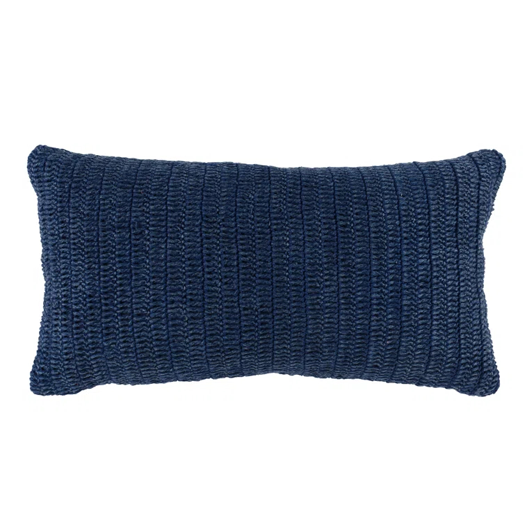 Nakeya Knitted Linen Throw Pillow