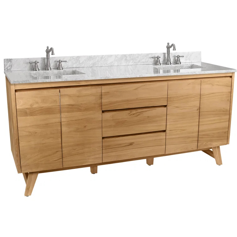 Avanity Coventry 73'' Double Bathroom Vanity with Marble Top