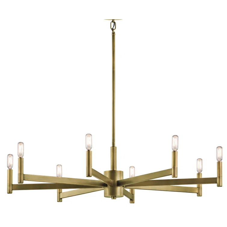 Tuscany 8 Light Metal Dimmable Chandelier