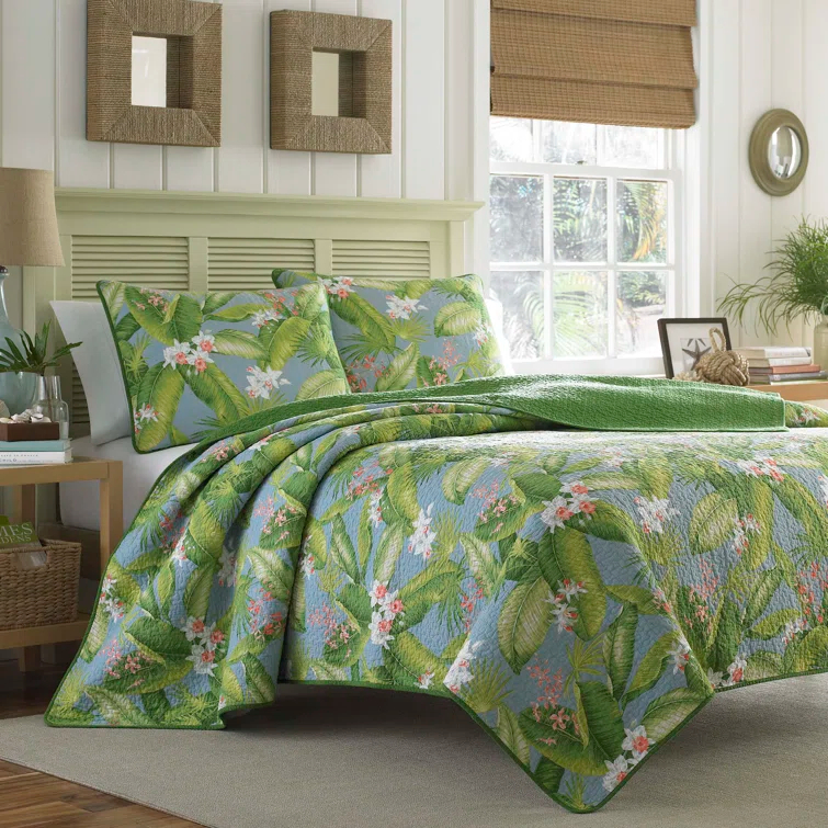 Tommy Bahama Home Tommy Bahama Aregada Dock Cotton Reversible Quilt Set