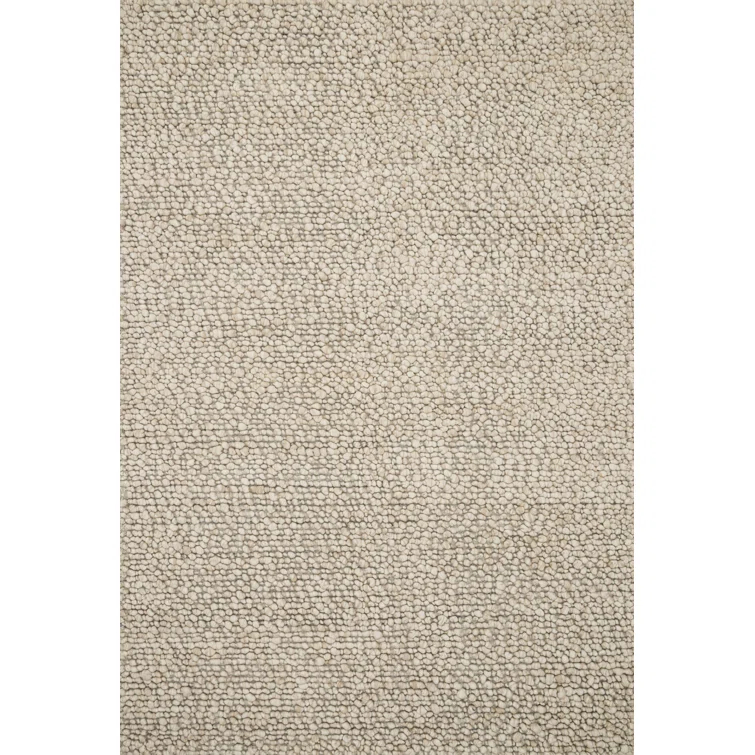 Quarry Hand-Woven Wool and Synthetic Oatmeal Rectangular Rug