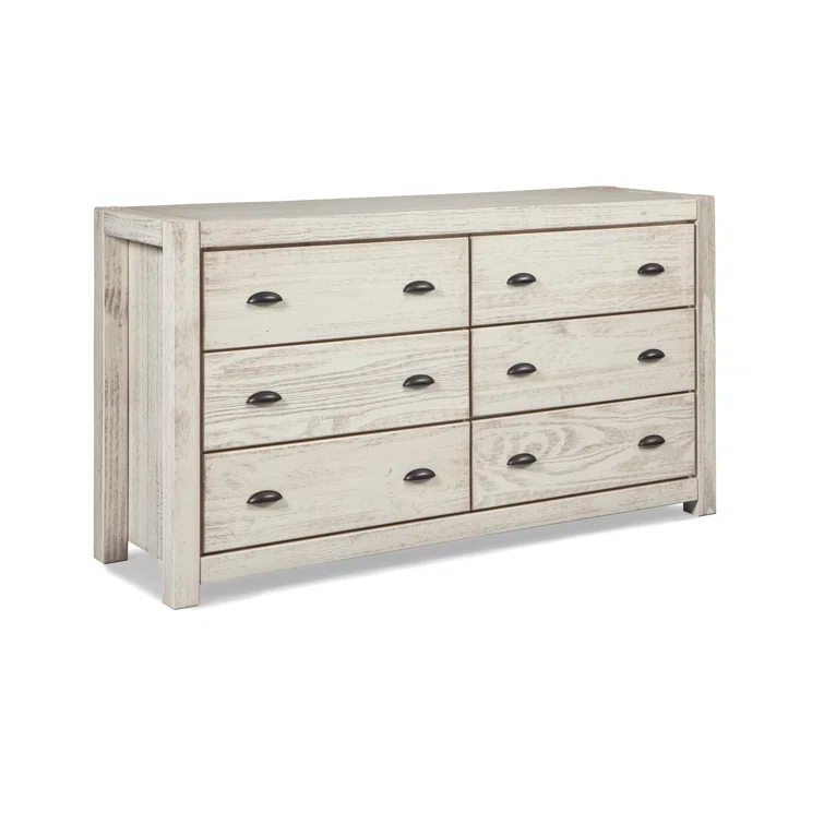 Montauk Solid Wood 59.5'' W 6 - Drawer Dresser