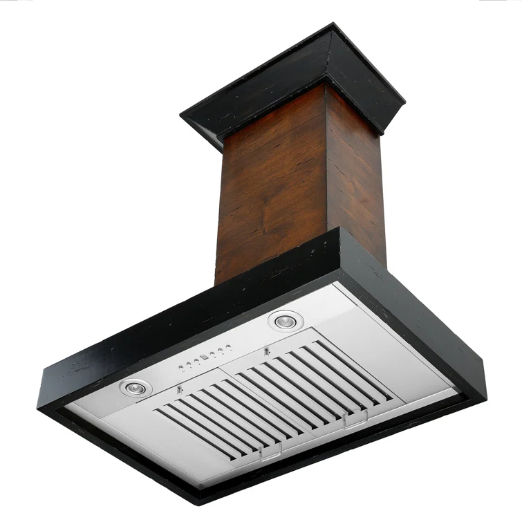 ZLINE ZLINE 30 in. Convertible Vent Wooden Wall Mount Range Hood in Antigua & Walnut KBAR-30