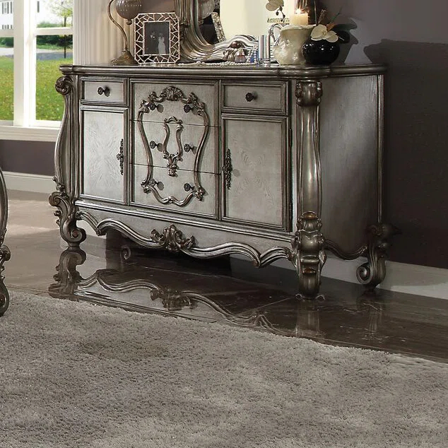 Bersally Solid Wood 70'' W 5 - Drawer Dresser