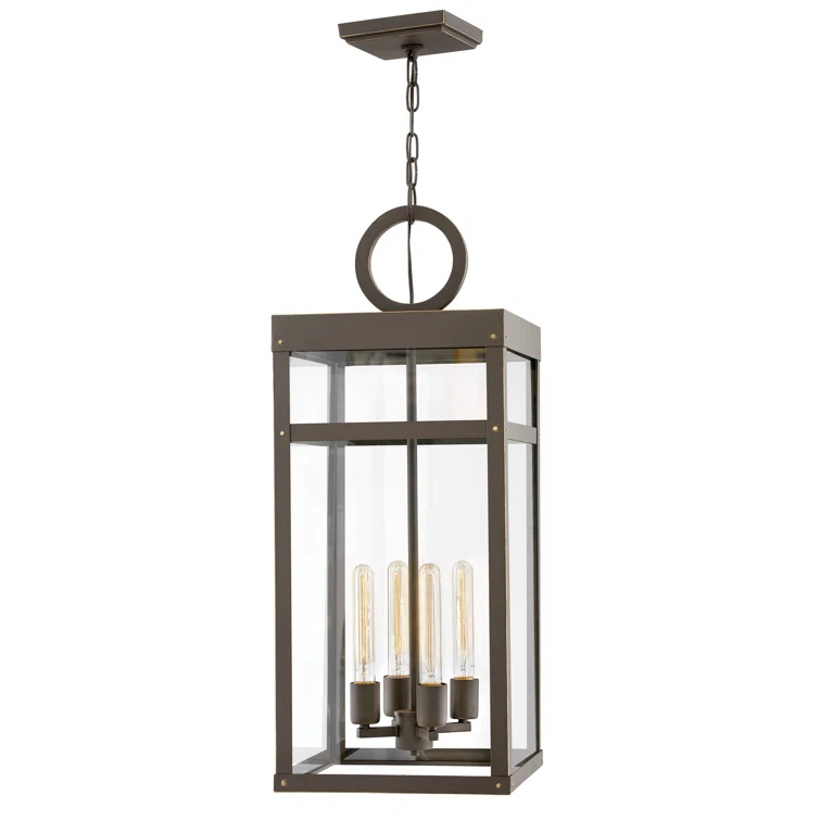 Porter 4 -Bulb 31.3" H Outdoor Hanging lantern By Lisa McDennon