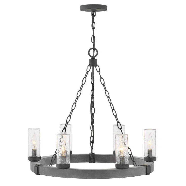 Sawyer 6 - Bulb 23.25" H Outdoor Chandelier