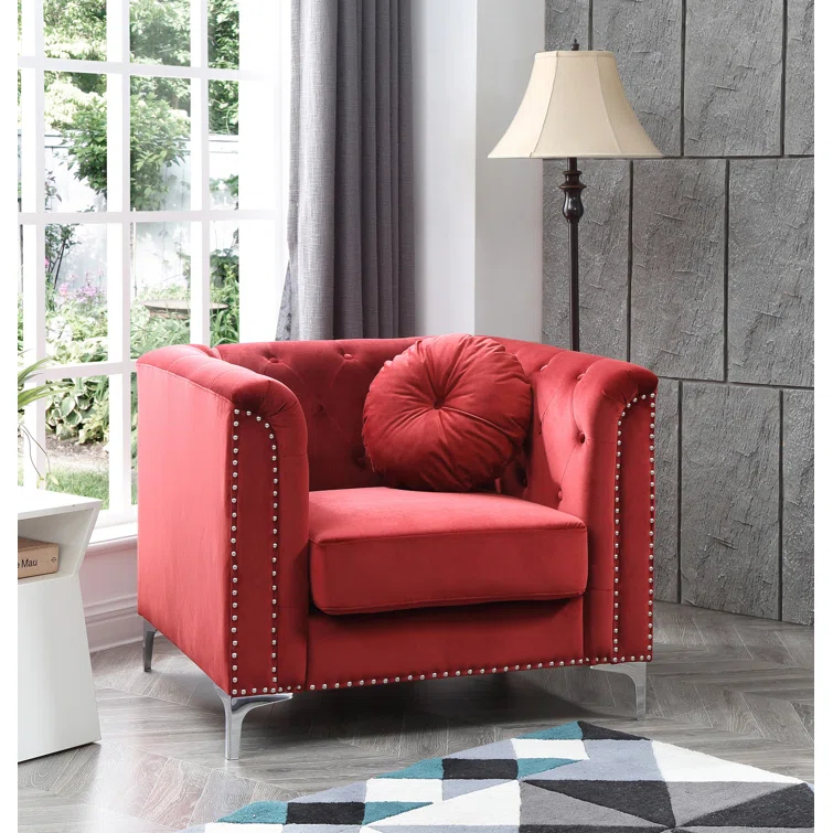 Soho Velvet Chesterfield Chair
