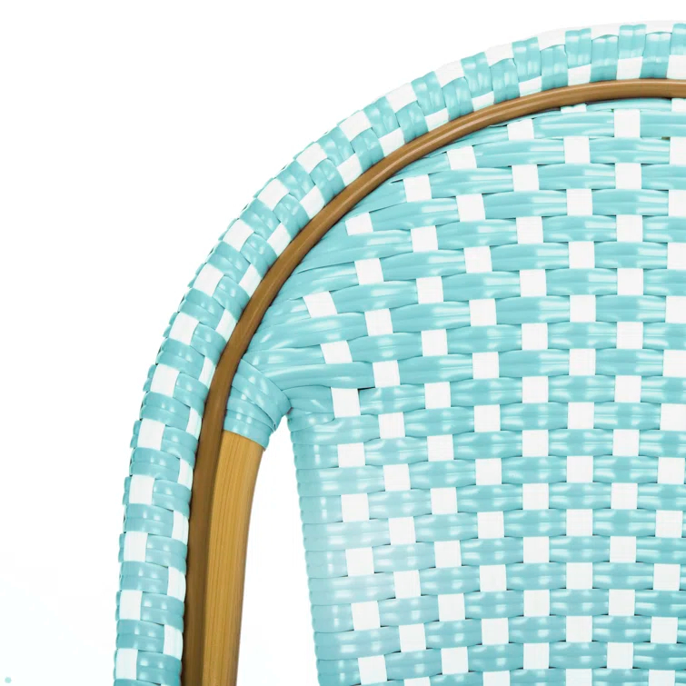 Casidy Polyethylene (PE) Wicker Wicker Outdoor Dining Side Chair