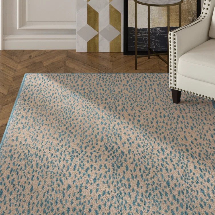 Ankit Hand Loomed Performance Animal Print Rug