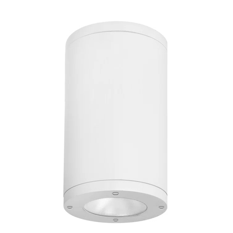Wac Lighting Ds-Cd06-N Tube Architectural 10" Tall Led Outdoor Flush Mount Ceiling Fixture