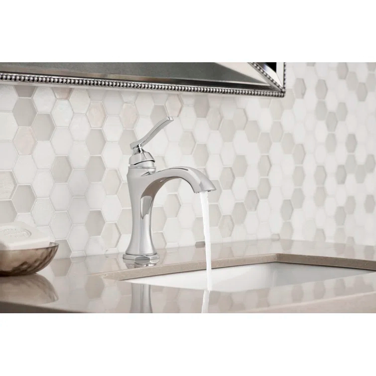 Draper Single Hole Bathroom Faucet with Drain Assembly