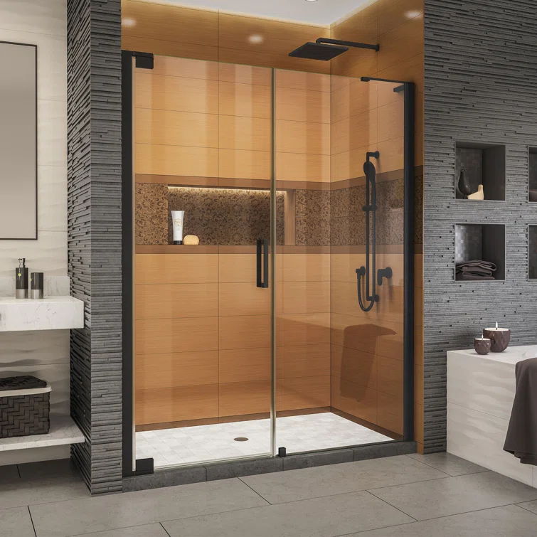 DreamLine Elegance-LS 55" W x 72" H Pivot Frameless Shower Door with ClearMax™ Technology SHDR-4327300-09