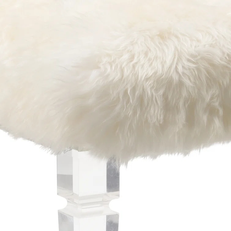 Crawford Faux Fur Upholstered Bench