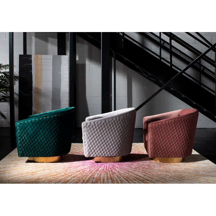 Skye Upholstered Swivel Barrel Chair