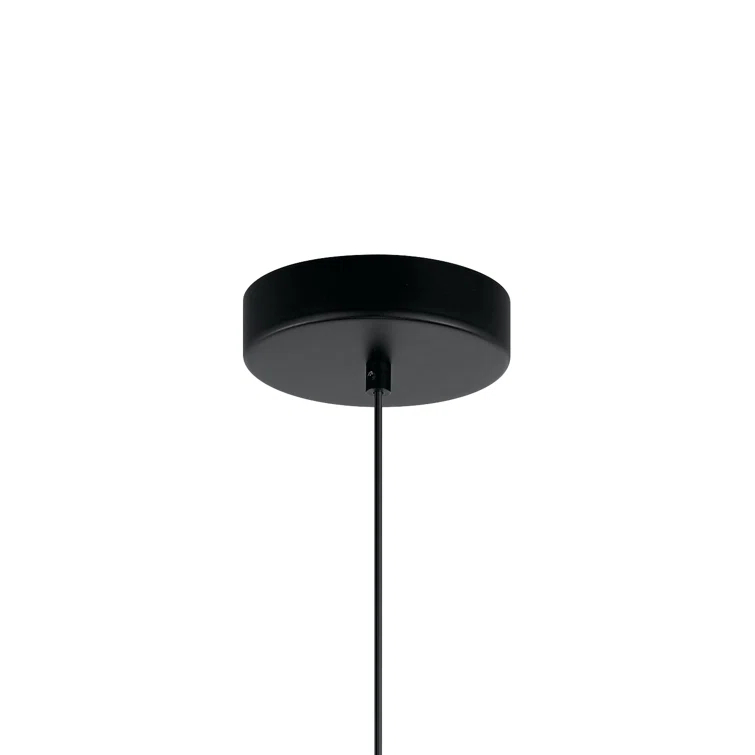 Kordan™ 1 - Light Matte Black/Polished Nickel LED Single Pendant