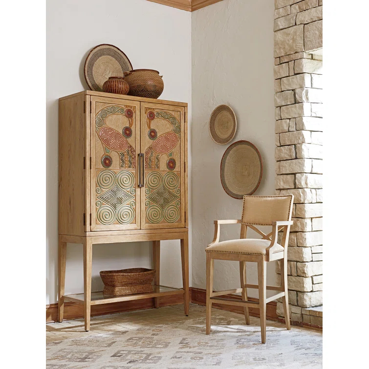 Los Altos Cameroon Bar Cabinet
