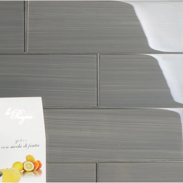 Premium Hand Painted 4" x 12" Straight Edge Glass Subway Tile