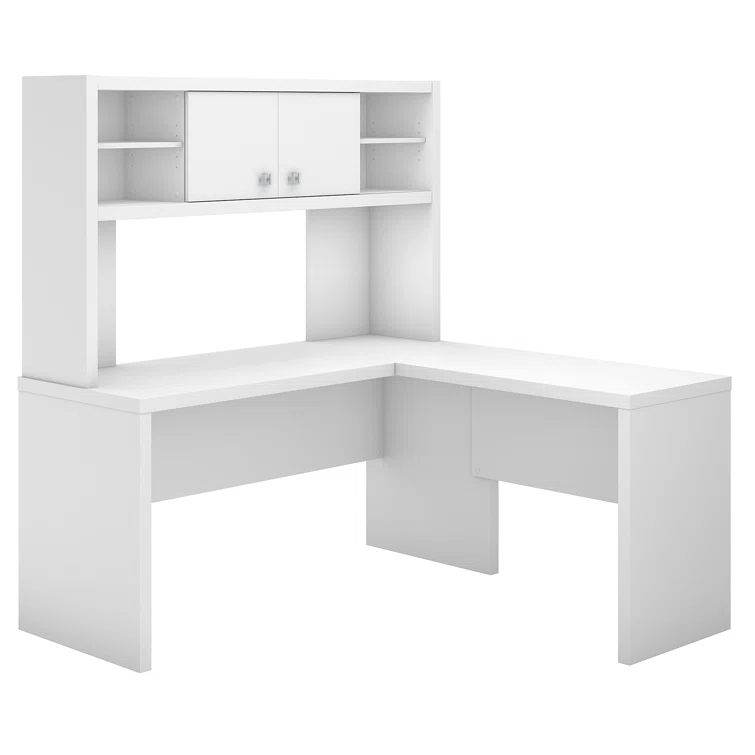 Echo 2-Piece L-Shape Computer Desk Office Set with Hutch