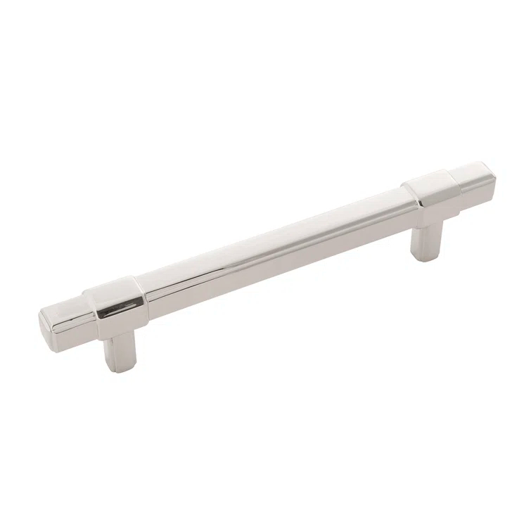 Polished Nickel Modern Bar Handle Pull with Mounting Hardware