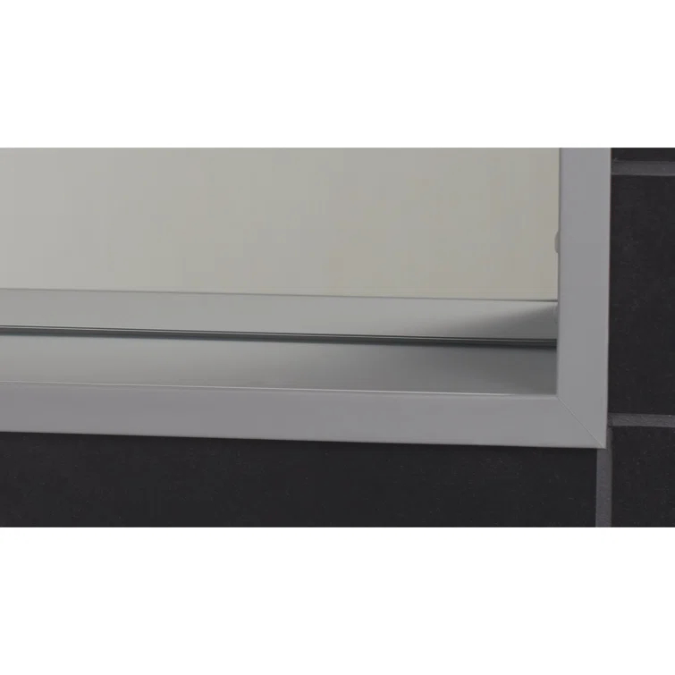 M Series Recessed Framed Medicine Cabinet with 3 Adjustable Shelves and LED Lighting