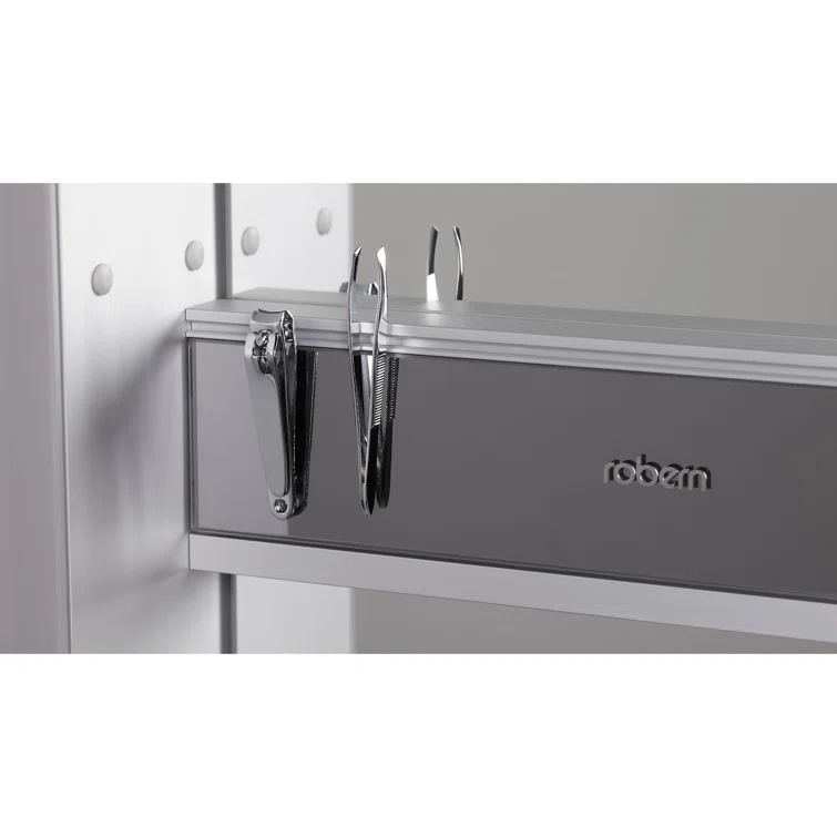 M Series Recessed Framed Medicine Cabinet with 3 Adjustable Shelves and LED Lighting