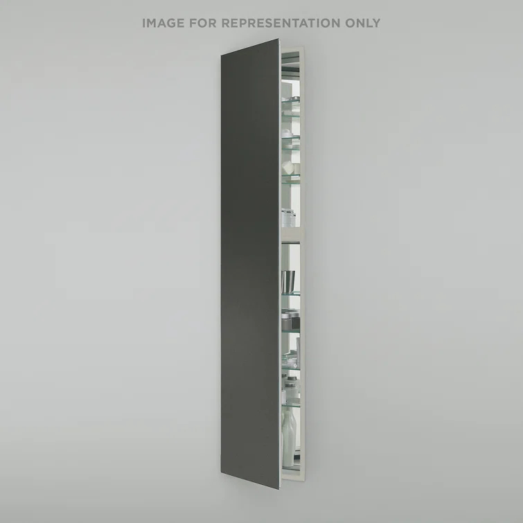 Robern M Series Recessed Framed Medicine Cabinet with 7 Adjustable Shelves and LED Lighting