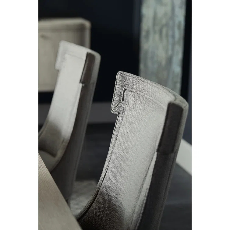 Domaine Blanc Upholstered Side Chair in Gray