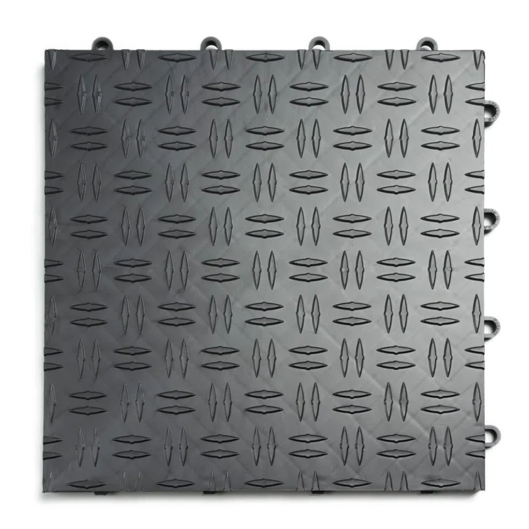 Diamond MotorDeck 12'' W x 12'' L Garage Flooring Tiles in Black