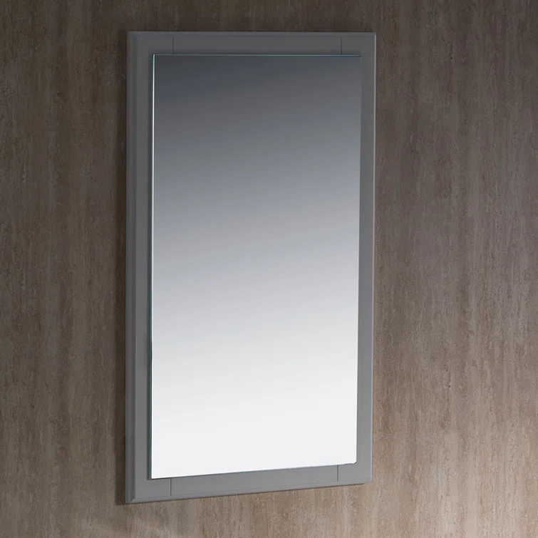 Oxford Wood Flat Wall Mirror