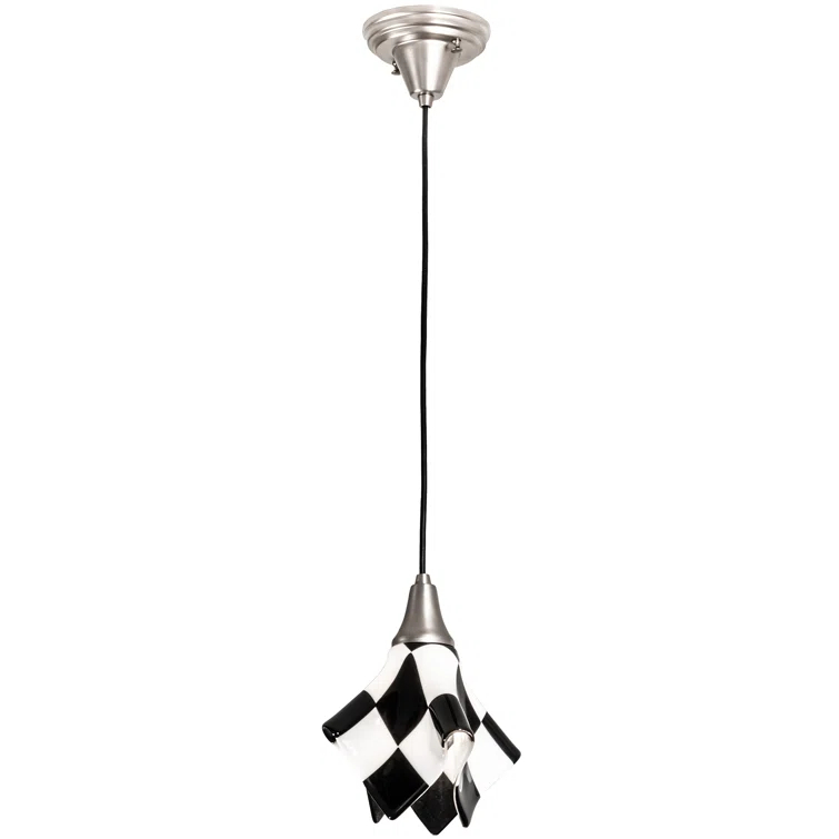 Metro Fusion 1 - Light Black/Silver Unique/Statement Pendant
