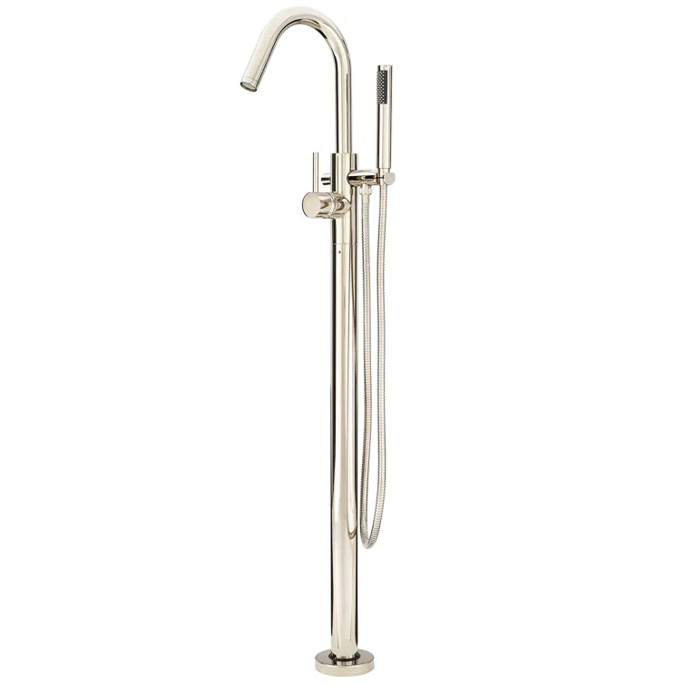 Single Handle Floor Mounted Freestanding Tub Filler Trim
