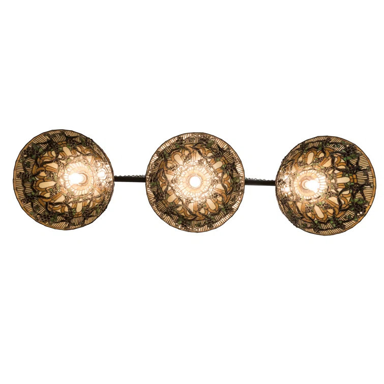 Jeweled Grape 3 - Light Timeless Bronze Kitchen Island Pendant